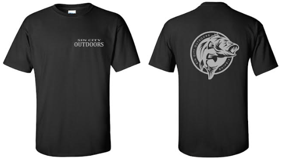 012. Short sleeve Unisex T-shirt ( Fish logo) – Sin City Outdoors